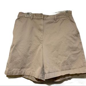 Lauren Ralph Lauren Khaki Flat Front Shorts size 6